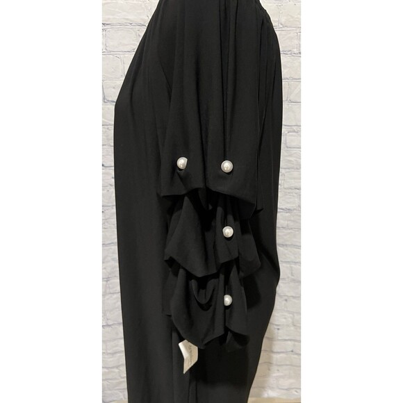 Roz & Ali Off the Shoulder Bubble Sleeve Pearl Embellished Dress Size XL - Picture 4 of 8